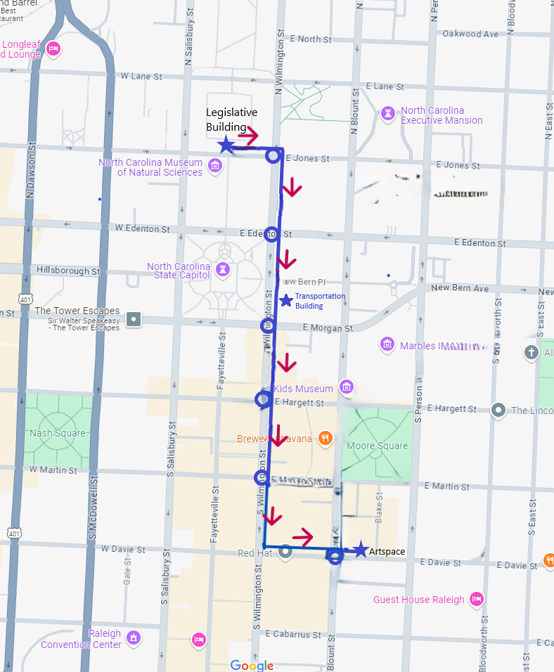 WCD25 March Route Map WCD25 March Route Map
